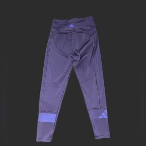 Adidas Primegreen Purple Crop Leggings Size Medium